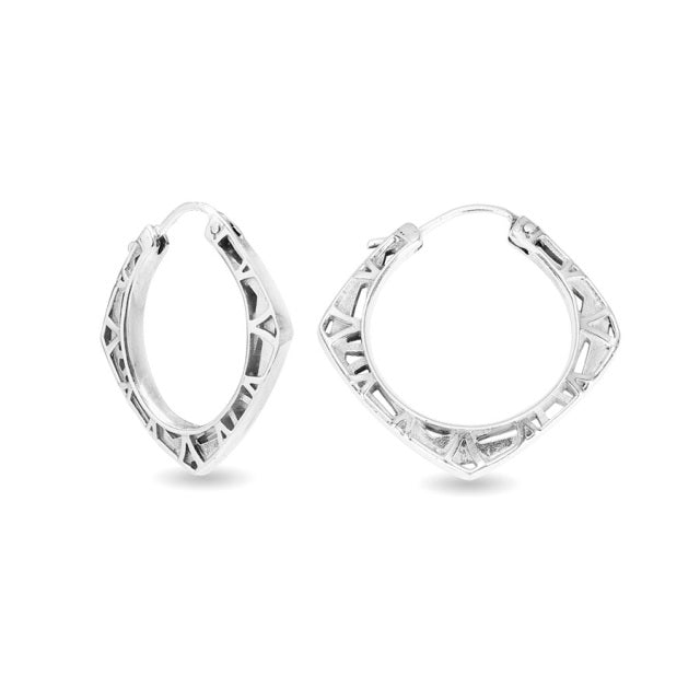 aperta diamond shape hoops large