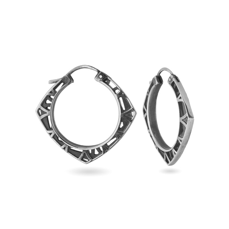 aperta diamond shape hoops large