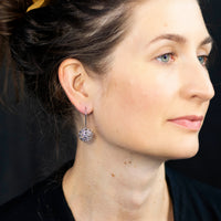 linea sphere dangle earrings