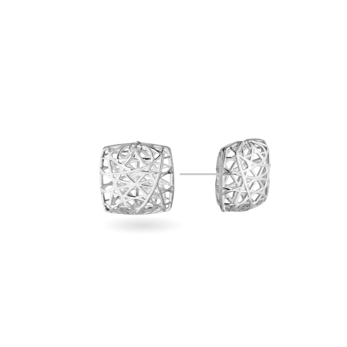 linea square stud earring