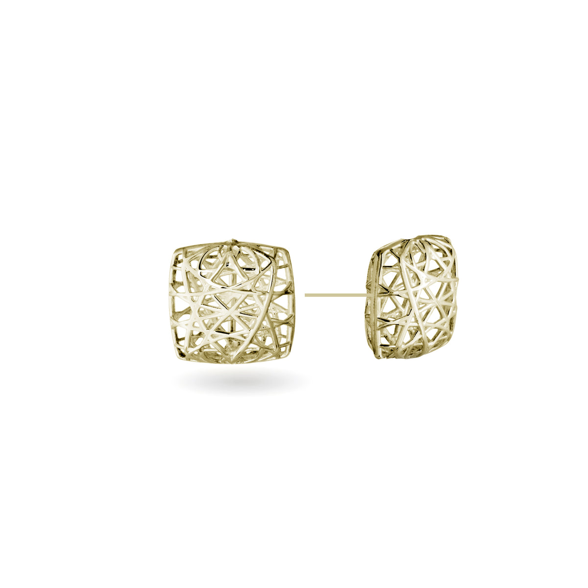 linea square stud earring