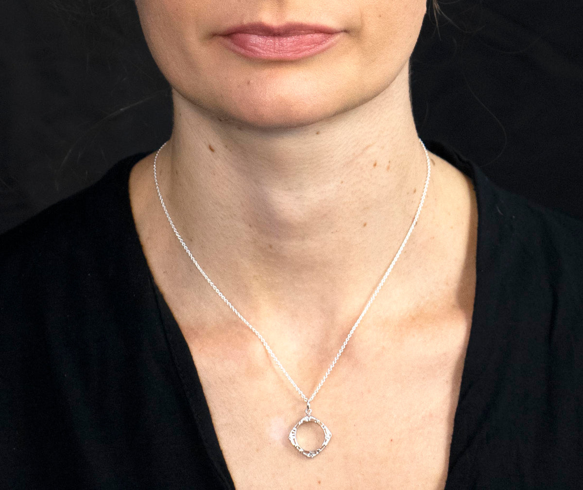 aperta small diamond necklace