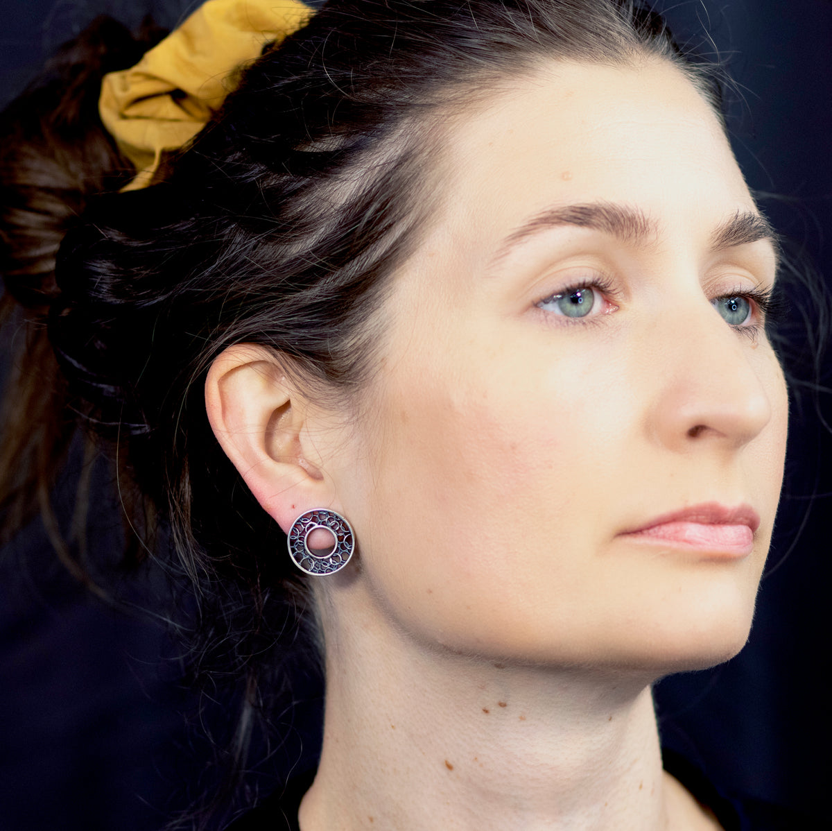 solinas circle stud earring