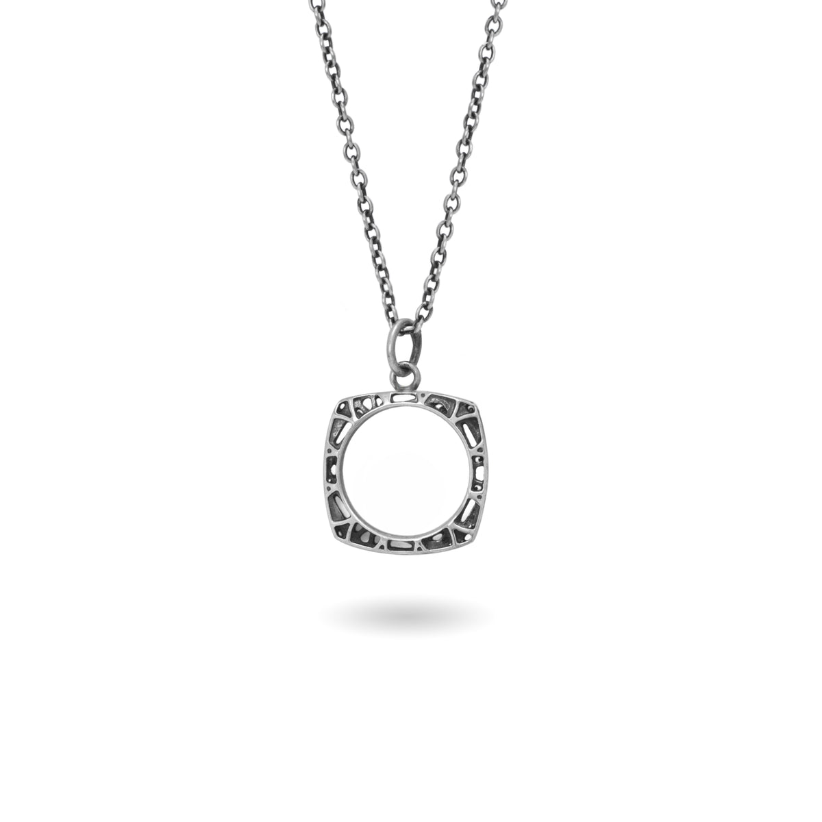 aperta small square necklace