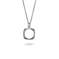 aperta small square necklace