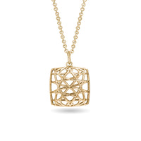 linea large square necklace
