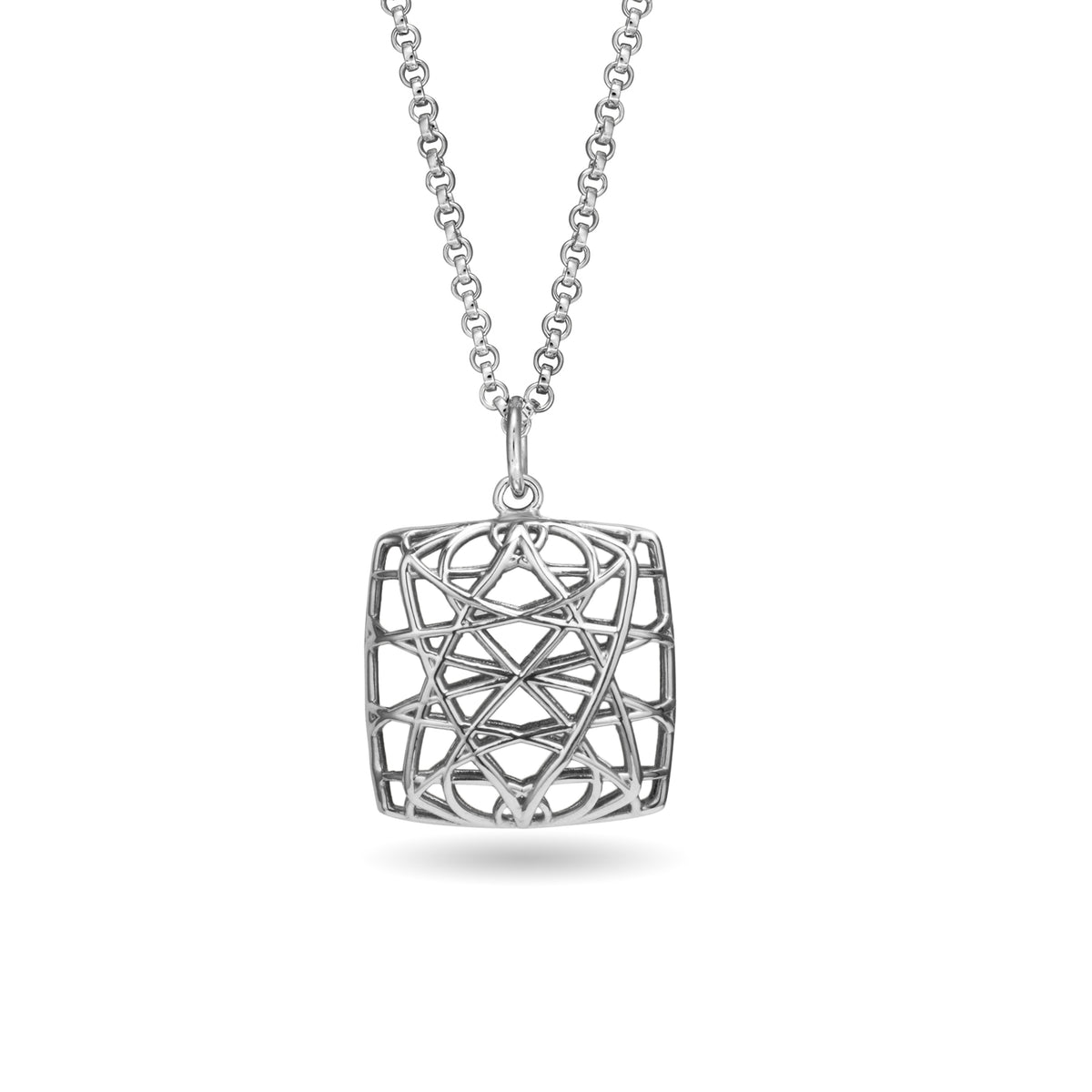 linea large square necklace