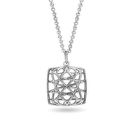 linea large square necklace