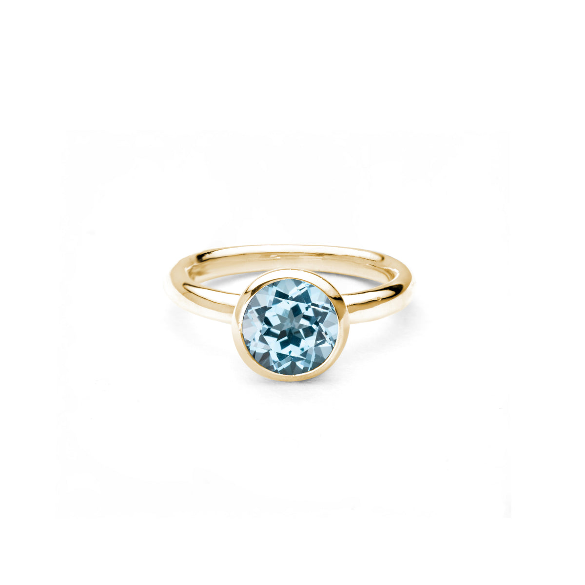 chroma round 8mm sky blue topaz ring