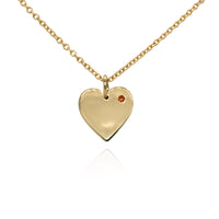 10ky heart necklace