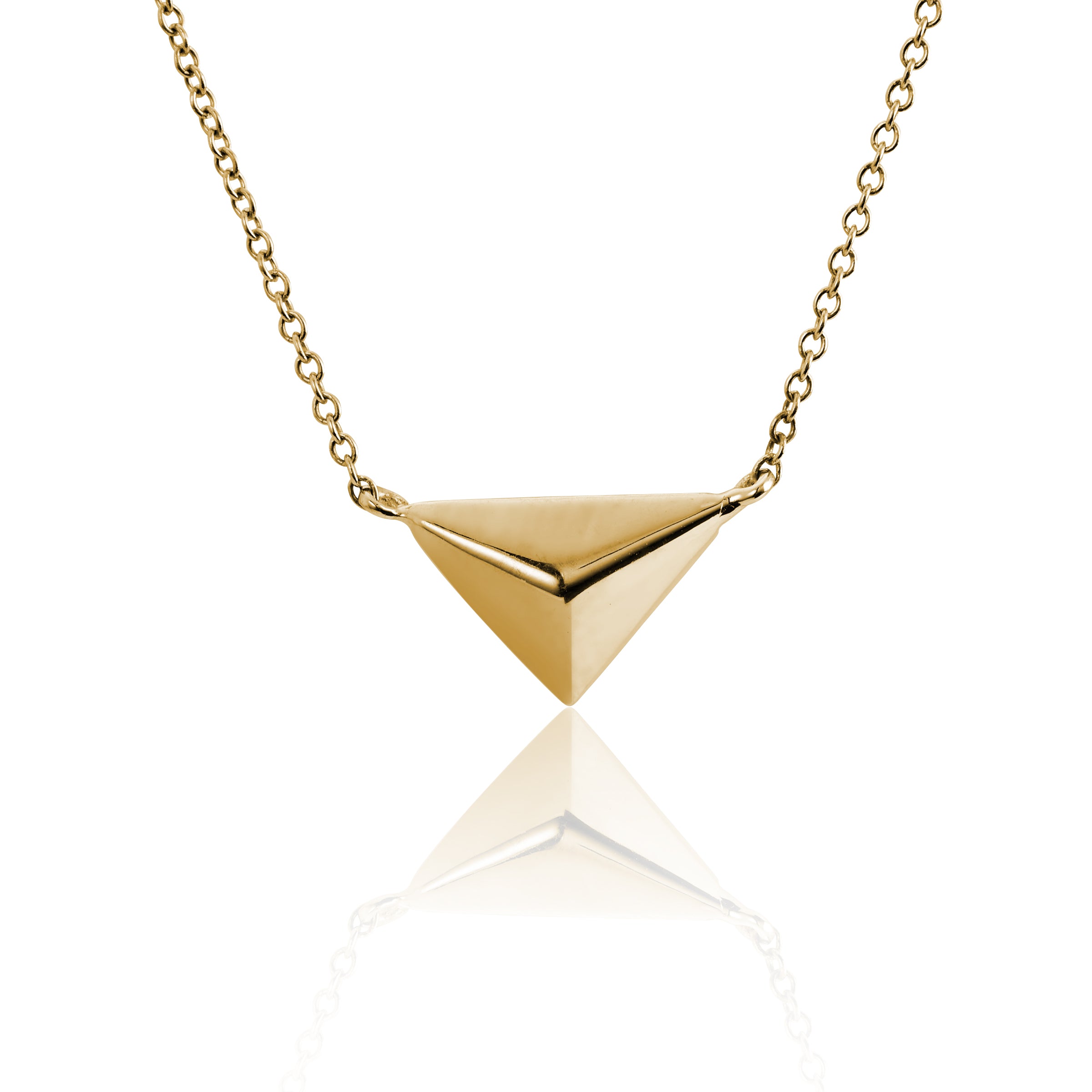 Triangular hot sale pyramid necklace