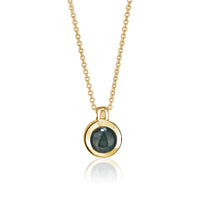 chroma round sapphire necklace