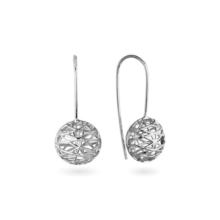 linea sphere dangle earrings