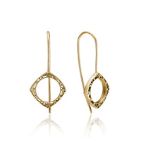 aperta diamond shape dangle earrings
