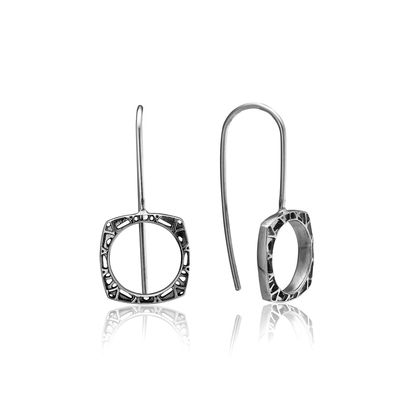 aperta square dangle earrings