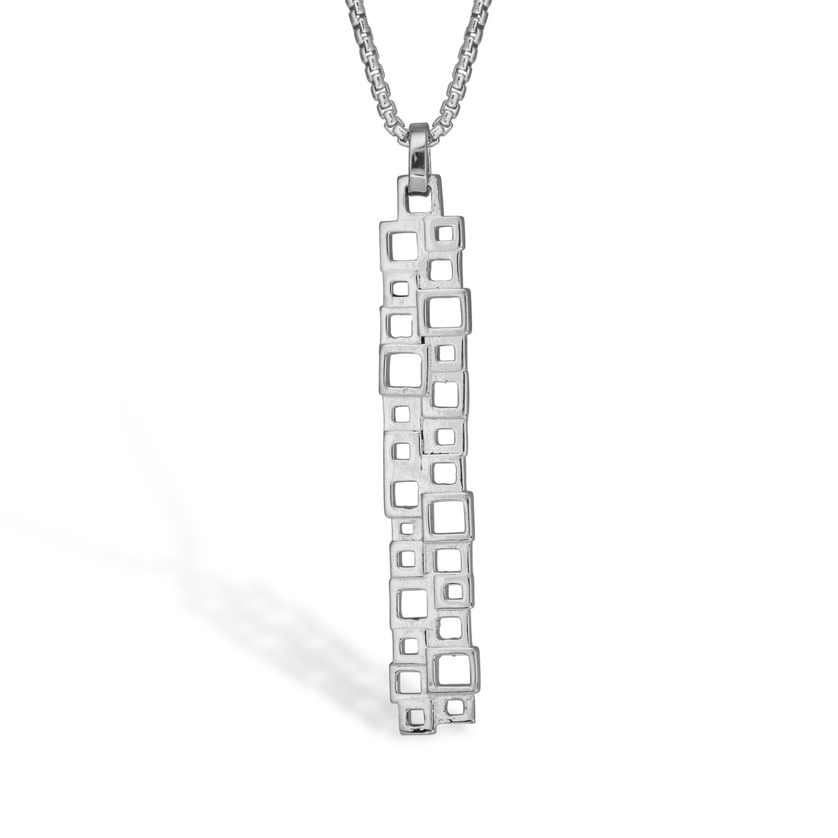 solinas double line vertical necklace