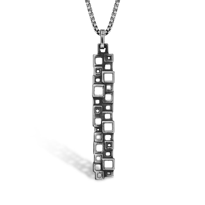 solinas double line vertical necklace