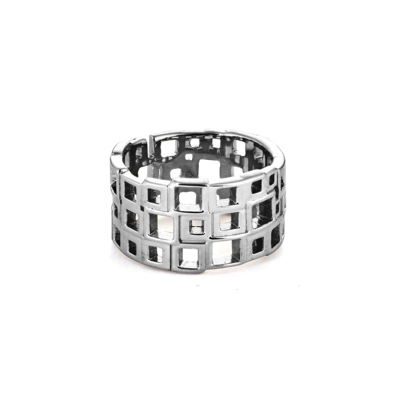solinas 3 row open square ring