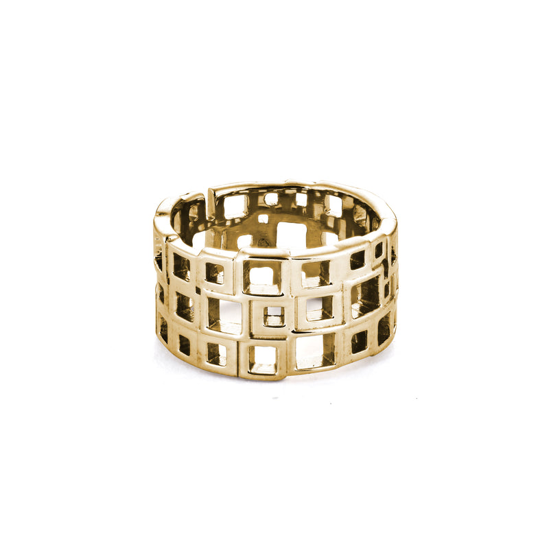 solinas 3 row open square ring