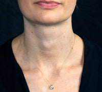 diamond solitaire pendant necklace